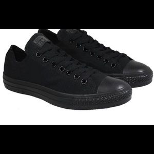 Black Converse low top sneakers